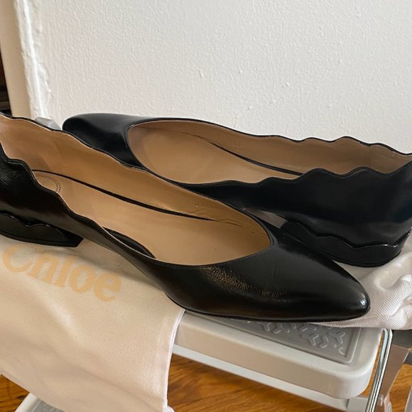 Scalloped Edge Chloe Flats - size 41 - Picture 6 of 7